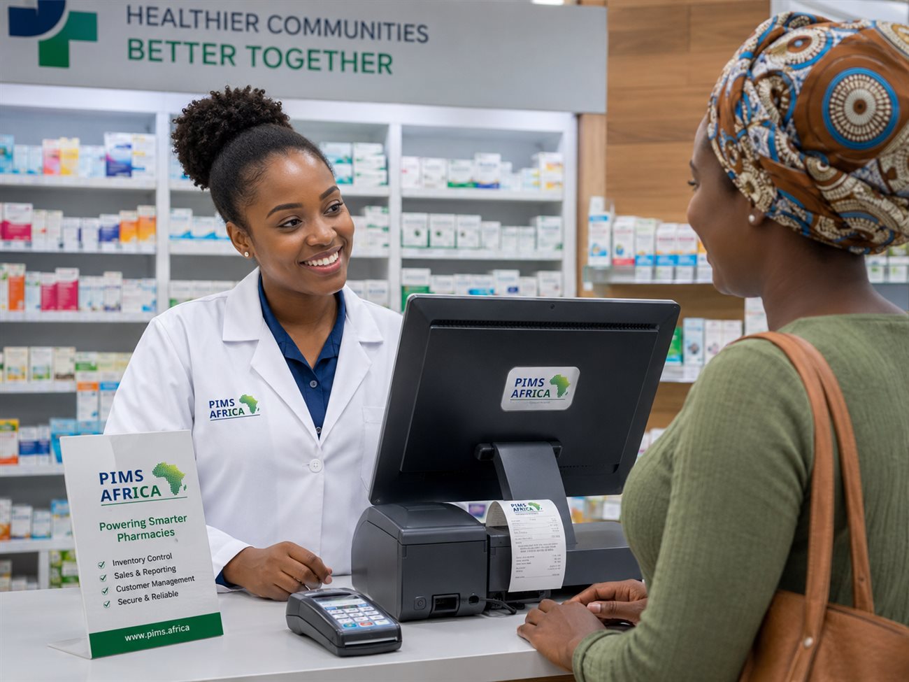 A pharmacy powered by PIMS Africa